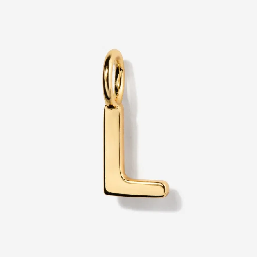 Uppercase Initial Clasp Charm
