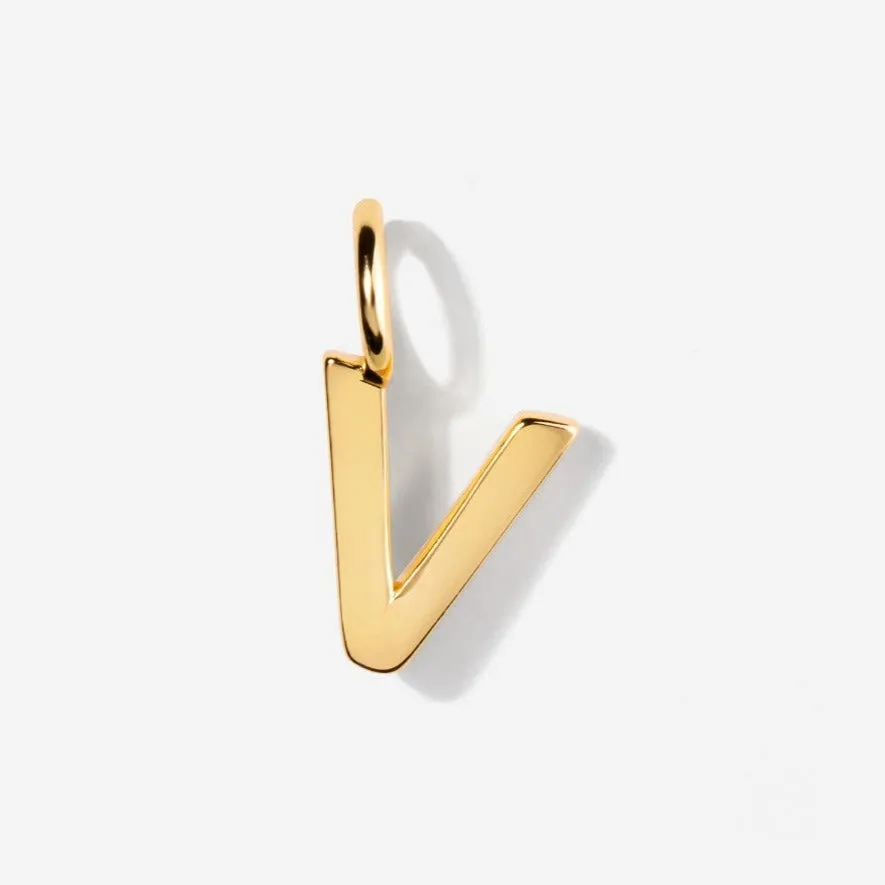 Uppercase Initial Clasp Charm