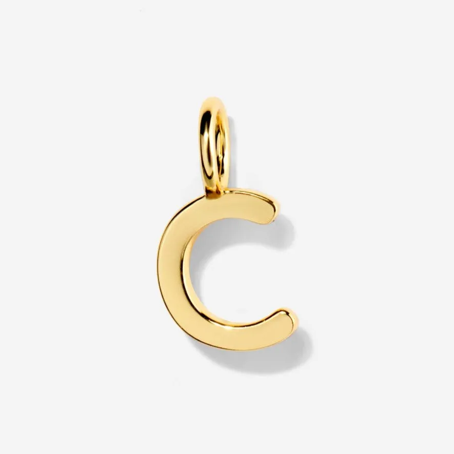 Uppercase Initial Clasp Charm