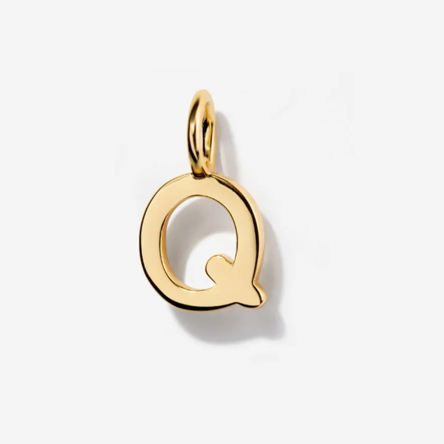Uppercase Initial Clasp Charm