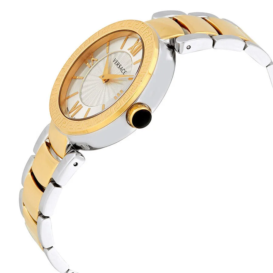Versace Leda Silver Dial Two-tone Ladies Watch VNC220017