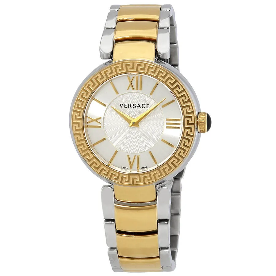 Versace Leda Silver Dial Two-tone Ladies Watch VNC220017