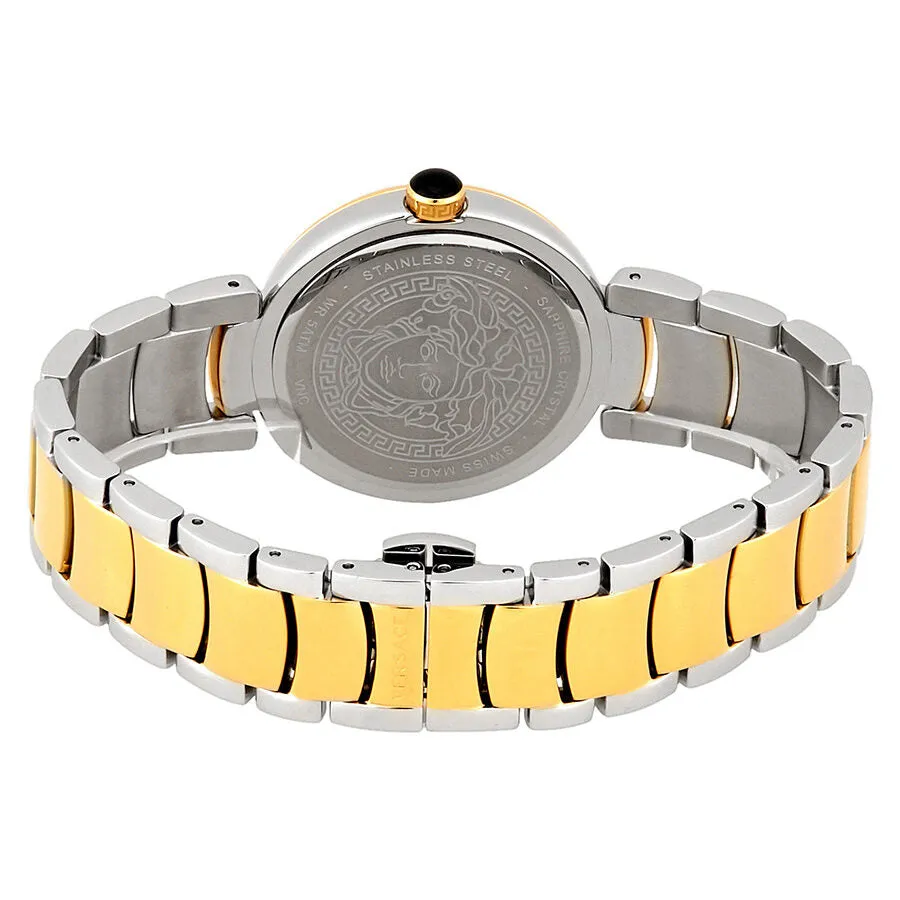 Versace Leda Silver Dial Two-tone Ladies Watch VNC220017
