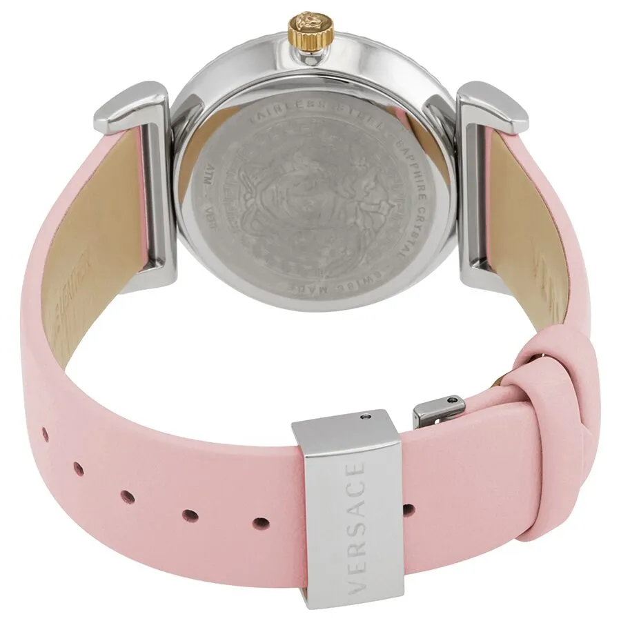 Versace V-Motif Quartz Silver Dial Ladies Watch VERE00118