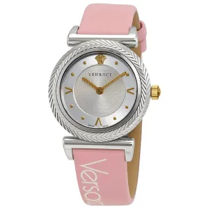 Versace V-Motif Quartz Silver Dial Ladies Watch VERE00118