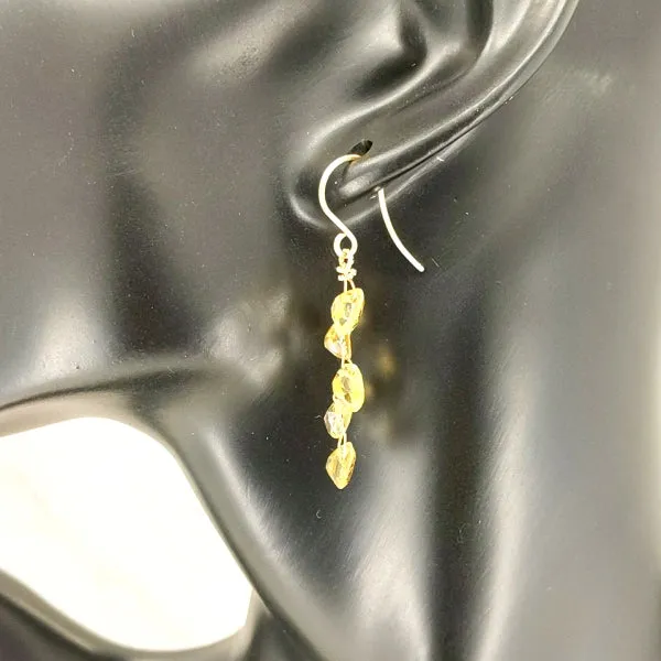 Vines Earrings, Fine Citrine