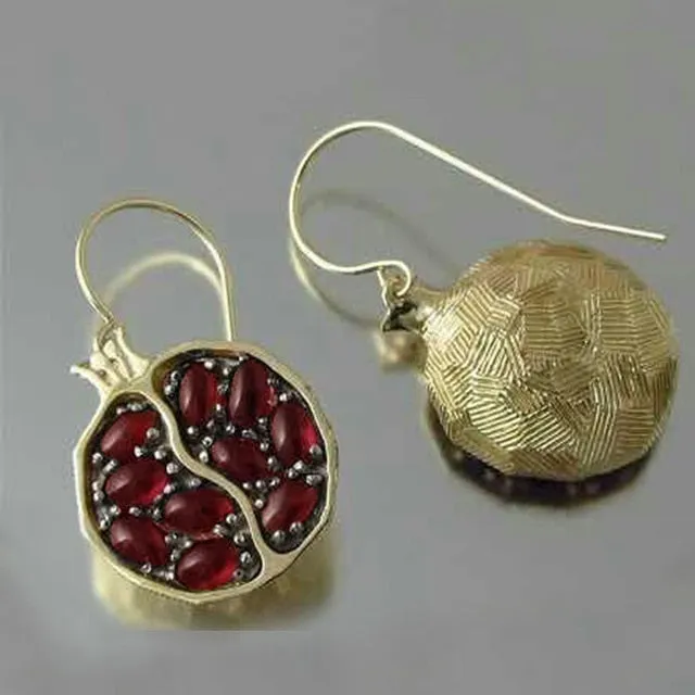 Vintage Handmade Bohemian Leaf Flower Blue Earrings Women Tribal Jewelry
