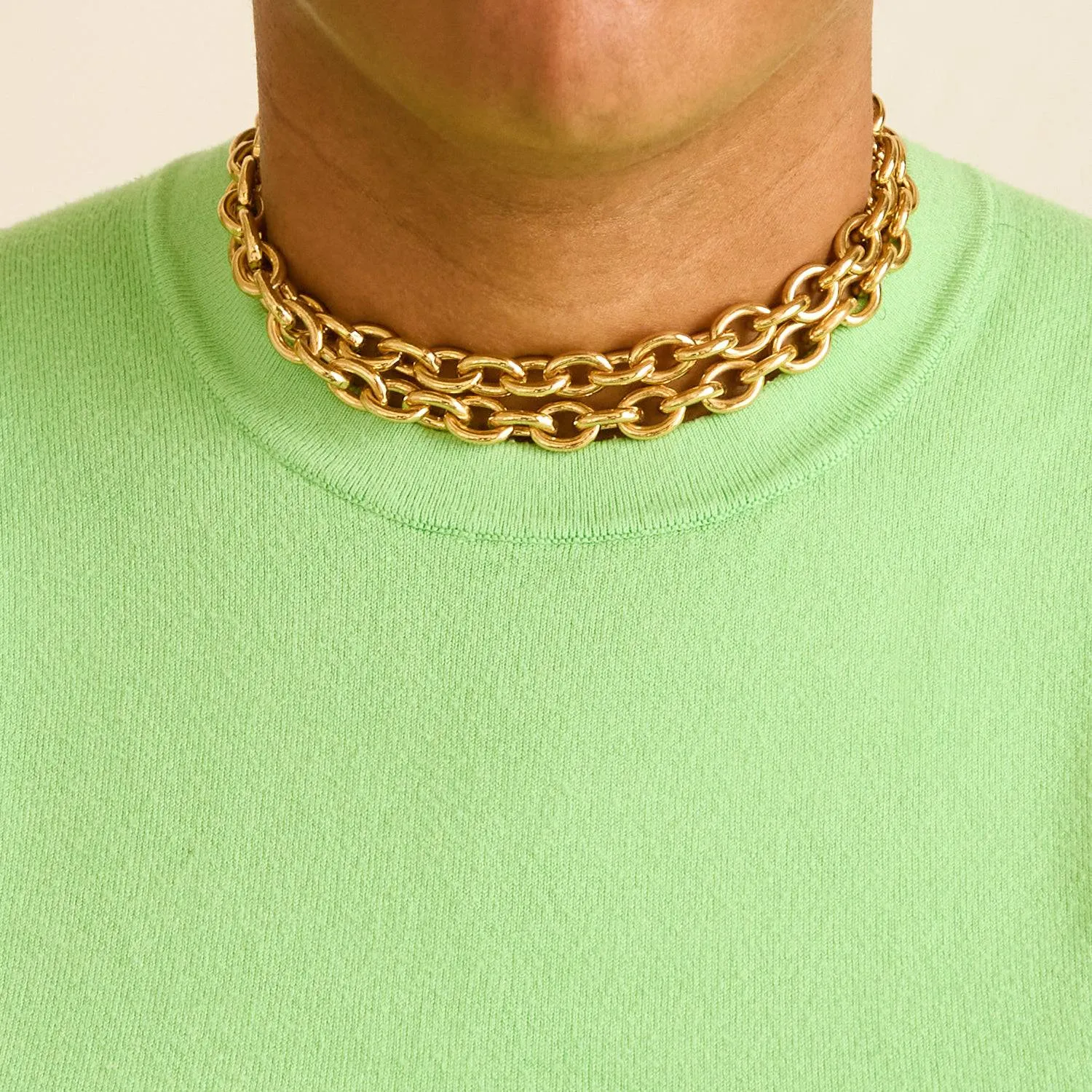 Vintage Monet Cable Chain Necklace