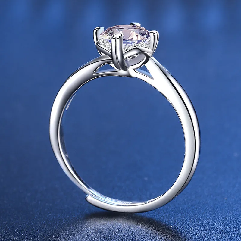 Wedding Twist Couple Moissanite Ring