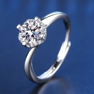 Wedding Twist Couple Moissanite Ring