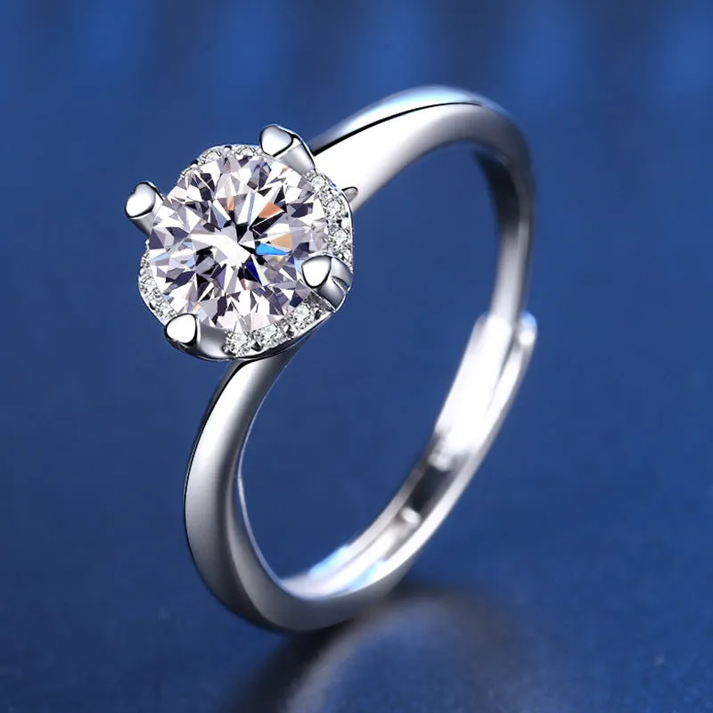 Wedding Twist Couple Moissanite Ring