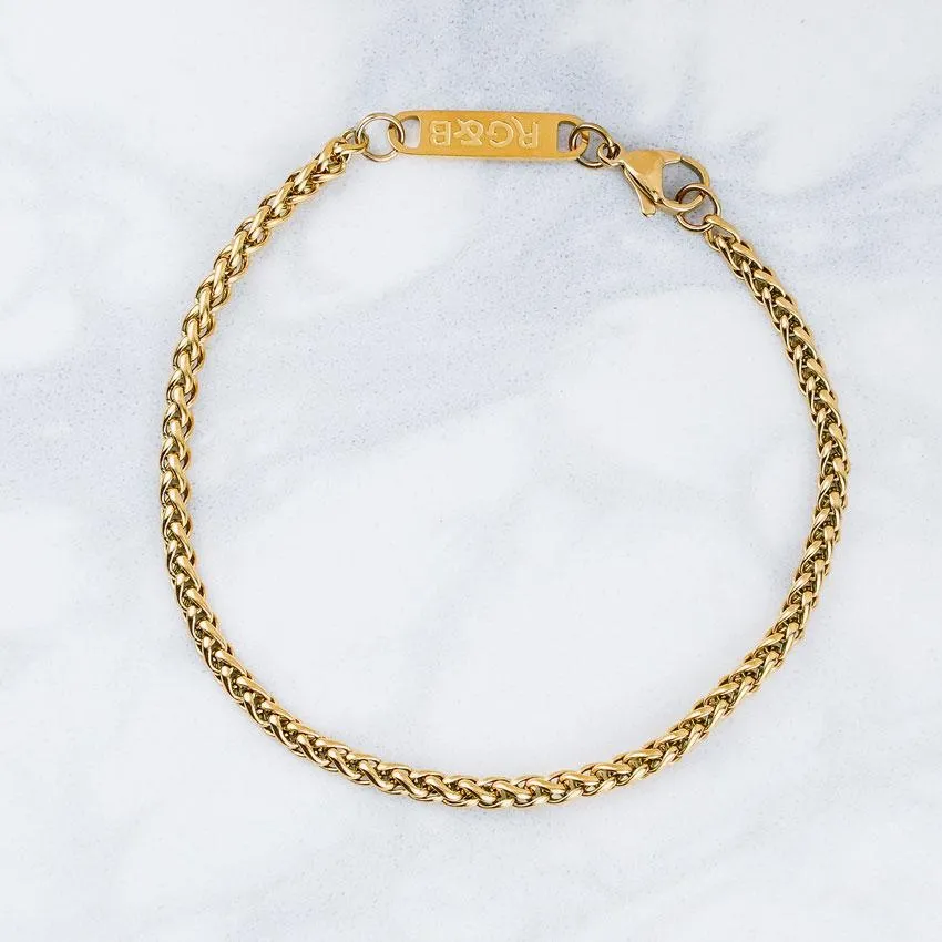 Wheat Chain Bracelet - Gold