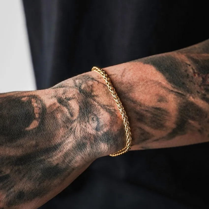 Wheat Chain Bracelet - Gold