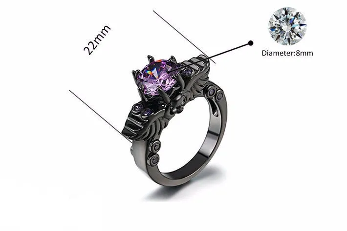 WIDOWMAKER Amethyst Ring