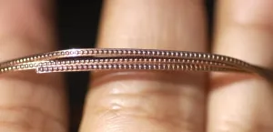 Wire Plus Dots Pattern Stock Shank 1mm Textured Metal Wire - Rings Bracelets Pendants Metalwork Variety Metals
