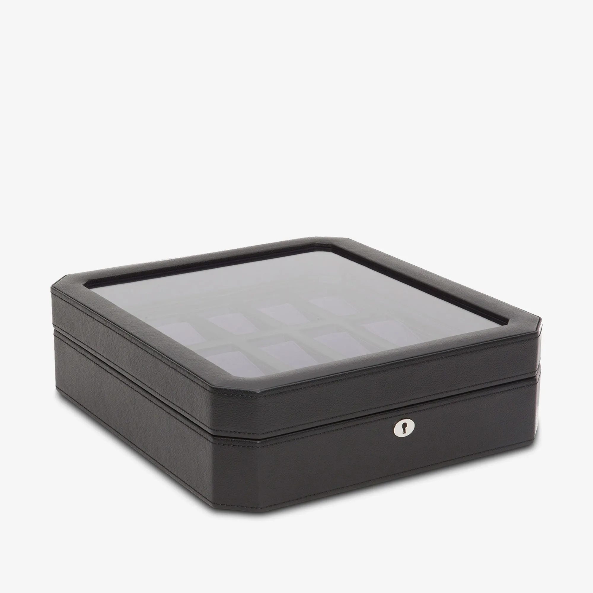 Wolf 1834 Windsor Black Leather 15 Piece Watch Box 458503