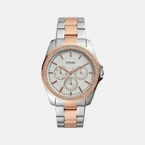Women's Silver Stainless Steel Chronograph Watch BQ3420