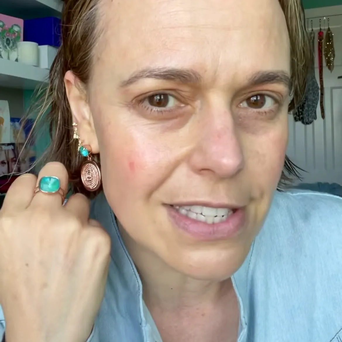 Yayoi Crystal Disc Earrings