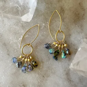 Zoe Black Opal Earrings